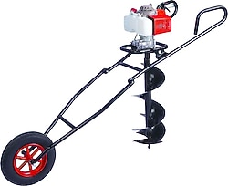 Solax AG65D 20 cm 3 Hp Arabalı Benzinli Toprak Burgu Makinesi