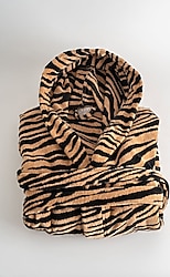 Soley Tiger Pamuk Kadife Bornoz