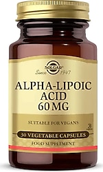 Solgar Alpha Lipoic Acid 60 mg 30 Kapsül