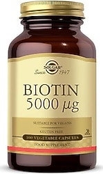 Solgar Biotin 5000 mcg 100 Kapsül