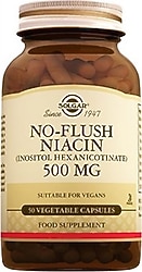 Solgar No Flush Niacin 500 mg 50 Kapsül
