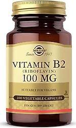 Solgar Vitamin B2 Riboflavin 100 mg 100 Kapsül