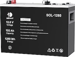 Solinved SOL-1280 12.8 V 100 Ah Lityum Akü