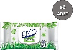 Solo Bahar Tazeliği 90 Yaprak 6'lı Paket Islak Mendil