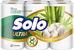 Solo Ultra Bambu Katkılı Tuvalet Kağıdı 12'li