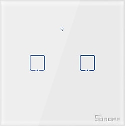 Sonoff TX-T0EU2C Dokunmatik 2'li Wi-Fi Işık Anahtarı