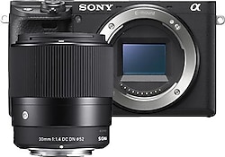 Sony A6400 + 30mm Lens Aynasız Fotoğraf Makinesi