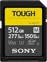 Sony Tough SF-M512T Class 10 UHS-II U3 V60 512 GB Hafıza Kartı