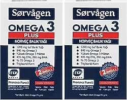 Sorvagen Omega 3 Plus Norveç Balık Yağı 60 Kapsül 2'li