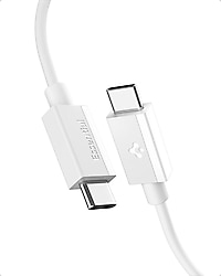 Spigen ACA08719 2 m Beyaz Type-C to Type-C Hızlı Şarj Kablosu
