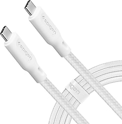 Spigen DuraSync C10C3 1 m Beyaz Type-C to Type-C Hızlı Şarj Kablosu