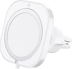 Spigen MagFit ACP02791 Beyaz MagSafe Araç Telefon Tutucu