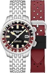 Spinnaker Bradner SP-5121-11 Siyah-Bordo Erkek Kol Saati