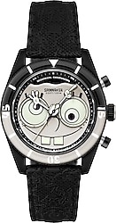 Spinnaker Fleuss Mechanical Chronograph SpongeBob SquarePants Eyedial Limited Edition SP-5153-02 Siyah Kol Saati