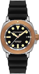 Spinnaker Hull Titanium Bronze Lapidary Limited Edition SP-5145-03 Siyah Erkek Kol Saati