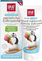 Splat Kids Natural Meyveli Dondurma 2-6 Yaş 50 ml Florürsüz Çocuk Diş Macunu