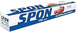 Spon Orta Boy Buzdolabı Poşeti 100'lü