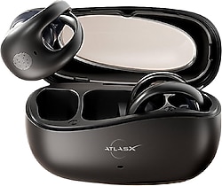 Spovan Atlasx Airclips TWS Siyah Kulak İçi Bluetooth Kulaklık