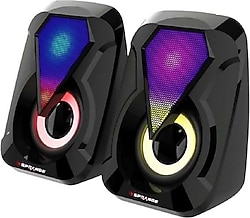 Sprange SR-PN785 RGB 1+1 6 W Siyah Hoparlör