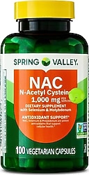Spring Valley NAC 1000 mg 100 Kapsül