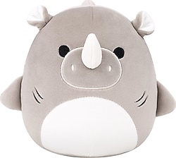 Squishmallows 20 cm Peluş Gergedan Bruno
