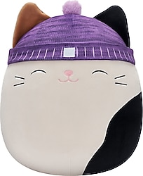 Squishmallows 40 cm Peluş Mor Bereli Kedi Cam