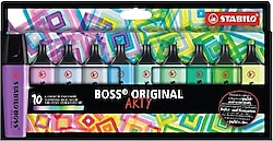 Stabilo Boss Arty Soğuk Renkler 10'lu Fosforlu Kalem Seti