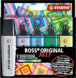 Stabilo Boss Arty Soğuk Renkler 5'li Fosforlu Kalem Seti