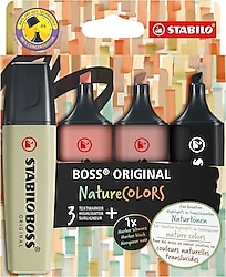 Stabilo Boss Nature Colors 51001581 4'lü Fosforlu Kalem Seti