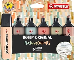 Stabilo Boss Nature Colors 6'lı Fosforlu Kalem Seti