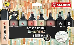 Stabilo Boss Nature Colors 8'li Fosforlu Kalem Seti
