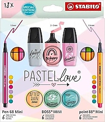 Stabilo Pastellove 18'li Mini Set