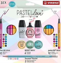 Stabilo Pastellove Mini 35'li Okul Seti