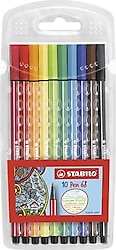 Stabilo 68 Pen 10 Renk Keçeli Kalem