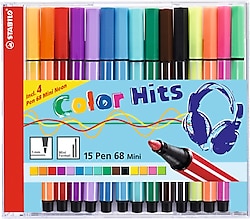 Stabilo Pen 68 Mini Color Hits 15 Renk Keçeli Kalem