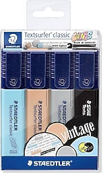 Staedtler 364 CWP4 Textsurfer Classic Kesik Uç Pastel 4'lü Fosforlu Kalem Seti