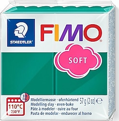 Staedtler Fimo Soft 56 Emerald 57 gr Polimer Kil