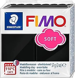 Staedtler Fimo Soft 9 Siyah 57 gr Polimer Kil