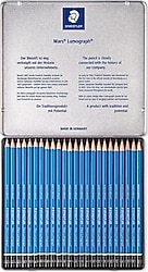 Staedtler G24 Mars Lumograph 24'lü Dereceli Kalem Seti