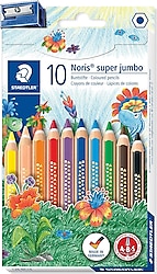 Staedtler Noris Clup Süper Jumbo Üçgen 10 Renk Kuru Boya