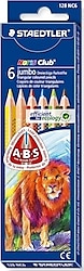 Staedtler Noris Clup Jumbo Üçgen 6 Renk Kuru Boya Seti
