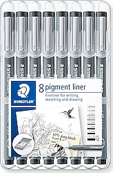 Staedtler Pigment Liner 8'li Çizim Kalemi