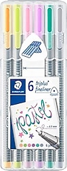 Staedtler Triplus Fineliner 0.3 mm 6'lı Keçeli Kalem Seti