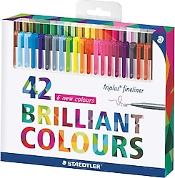 Staedtler Triplus Fineliner 0.3 mm 42'li Keçeli Kalem Seti