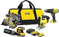 Stanley SFMCK412MDS-QW 4'lü Elektrikli El Aletleri Seti