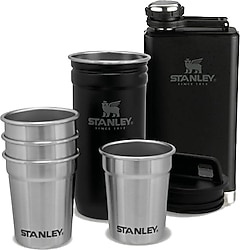 Stanley Adventure Çelik Siyah Shot Bardak ve Matara Seti