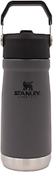 Stanley GO Iceflow Pipetli Koyu Gri 0.50 lt Çelik Soğuk Su Termosu