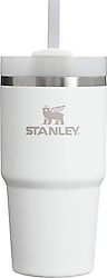 Stanley Quencher H2.0 Flowstate Beyaz 0.60 lt Pipetli Çelik Termos