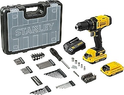 Stanley SCD700D2KA V20 18 V Çift Akülü 2 Ah Darbesiz Matkap