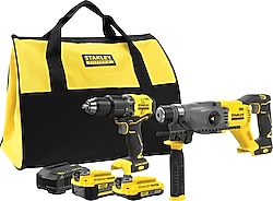 Stanley SFMCK216MDS Matkap + Kırıcı Delici Elektrikli El Aletleri Seti